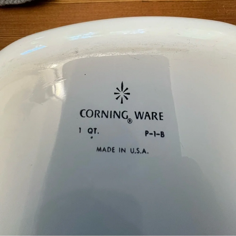 2 Vintage Corning Ware Blue Cornflower Dishes P-11/2-B and P-1-B - NO LIDS